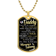 Dad To Be - Dog Tag Necklace